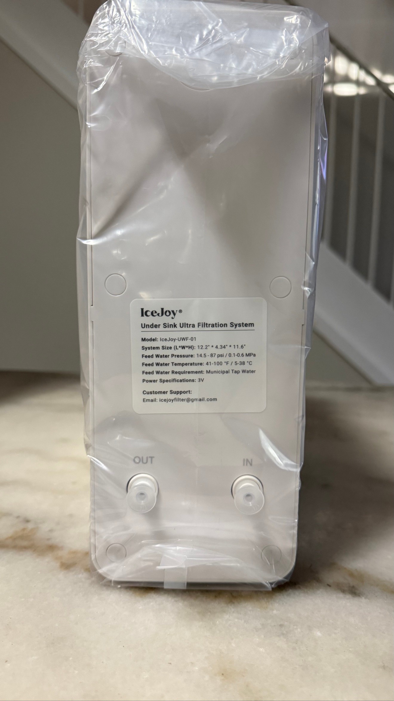 NEW IceJoy UWF-01 Ultra-Filtration Under Sink Water Filter - photo 2