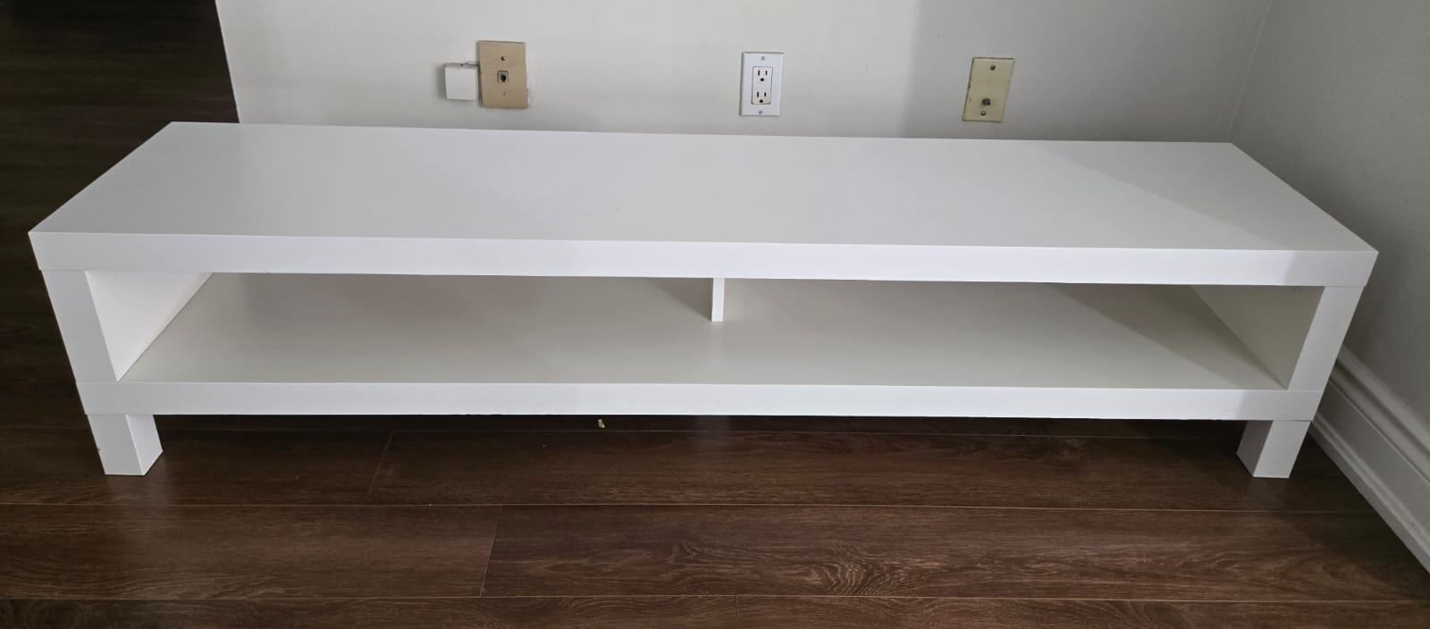 IKEA White TV Stand/bench 63inch - photo 2