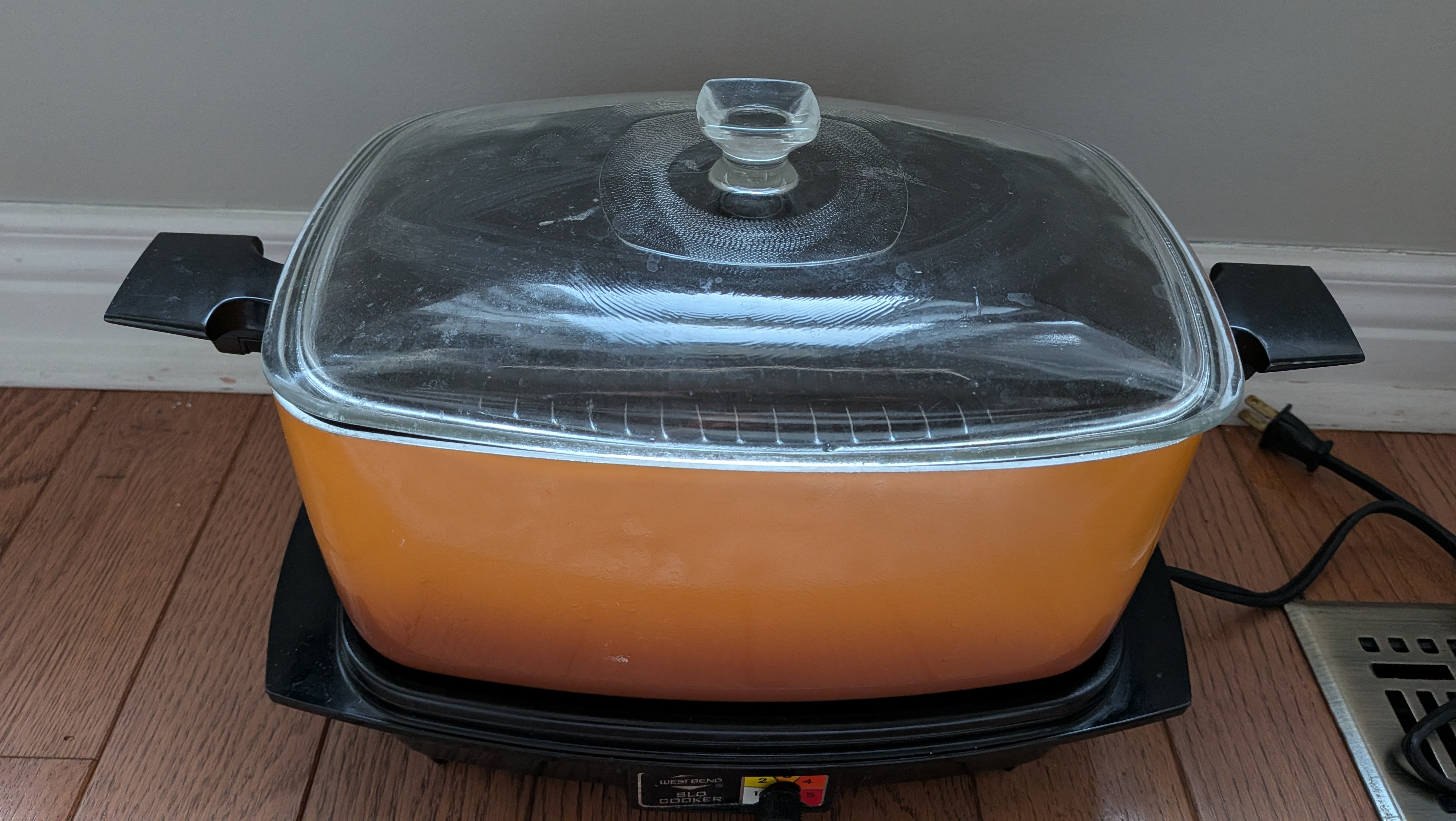 Vintage West Bend Orange Slow Cooker / Crock Pot – $45 OBO