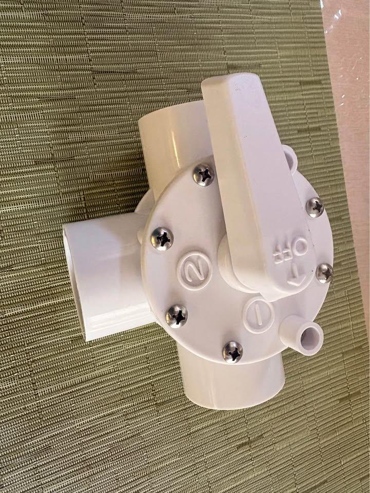 3-Way PVC Diverter Valve 1.5 Inch Pool Spa - Slip x Slip x Slip - photo 3