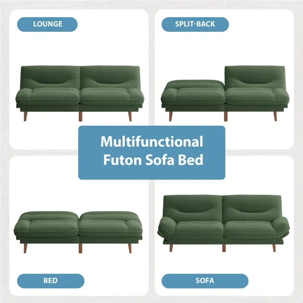 FUTON Sofa with Adjustable Sides and Back - photo 5