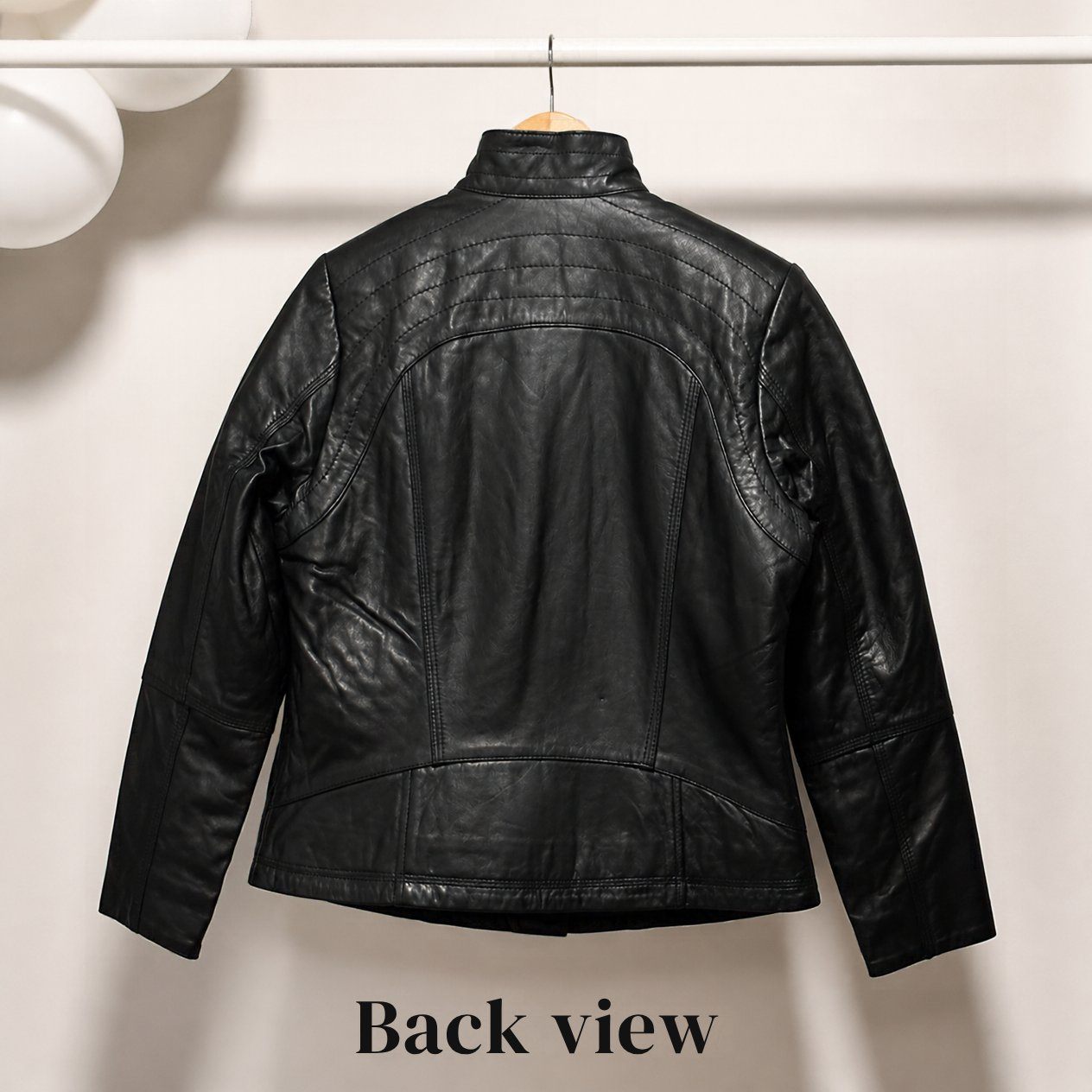 JKT-062 — Women's Acerra leather moto jacket — brand new, size L - photo 3