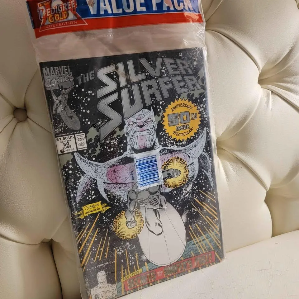 Pedigree Gold Value Pack Sealed - Silver Surfer #50 Thanos 50th - photo 3