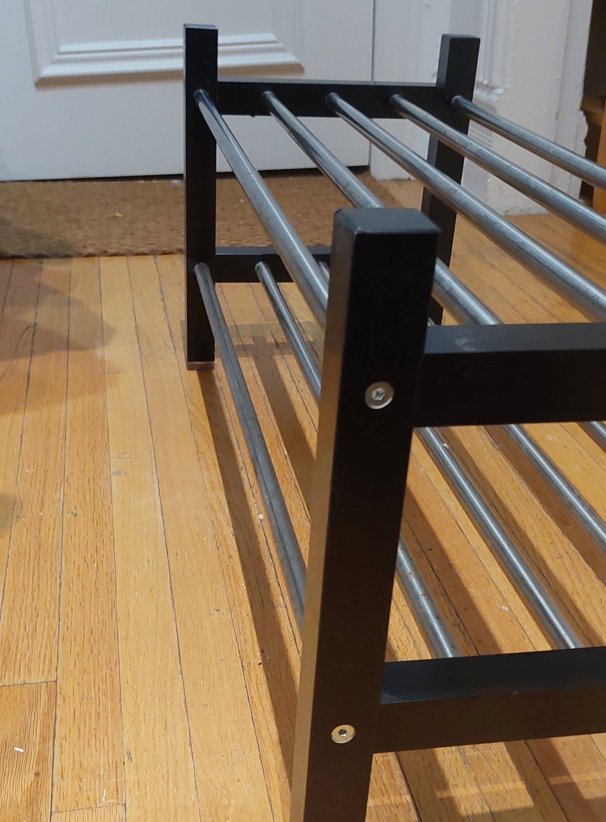 IKEA TJUSIG 2-Tier Shoe Rack – Black - photo 2