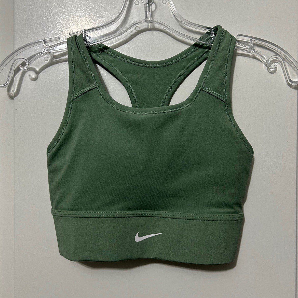 Nike Sports Bra – Sage Green, Size XS, Used Like New