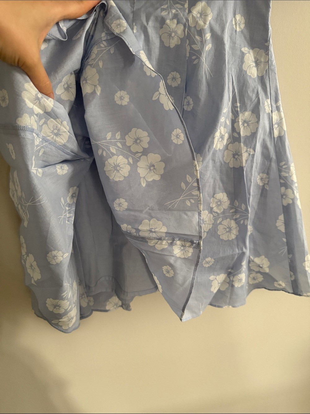 Alice McCall Light Blue & White Floral Mini Dress with Bow - photo 4