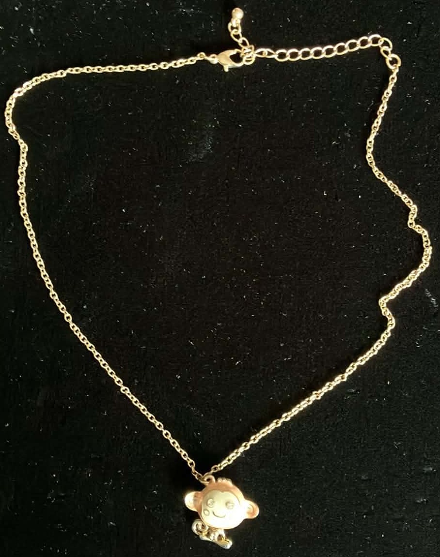 Necklace Whimsical Monkey - 20 Inches