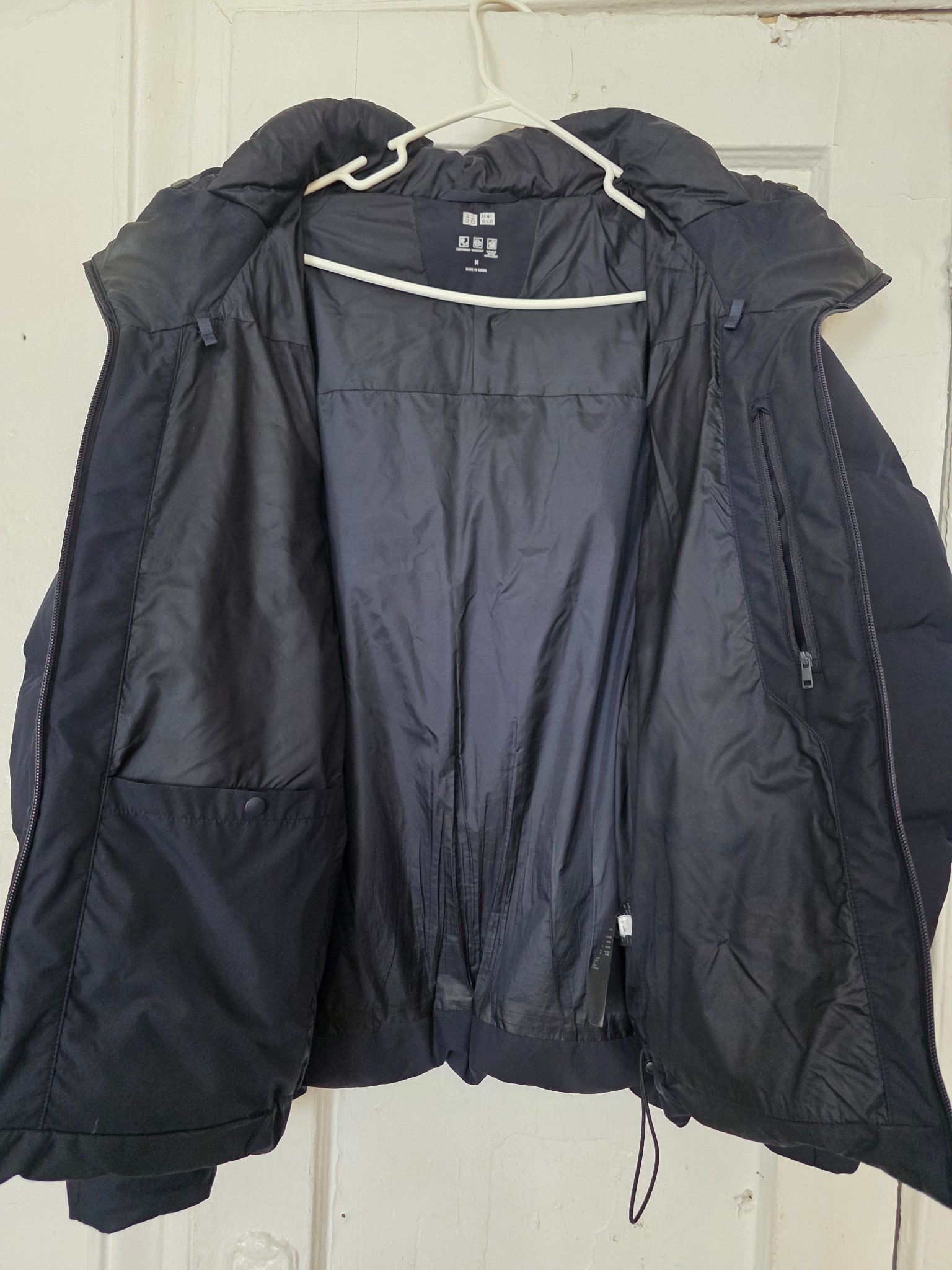 Uniqlo Men's Seamless Down Parka — Size M — Dark Navy — Used - photo 2