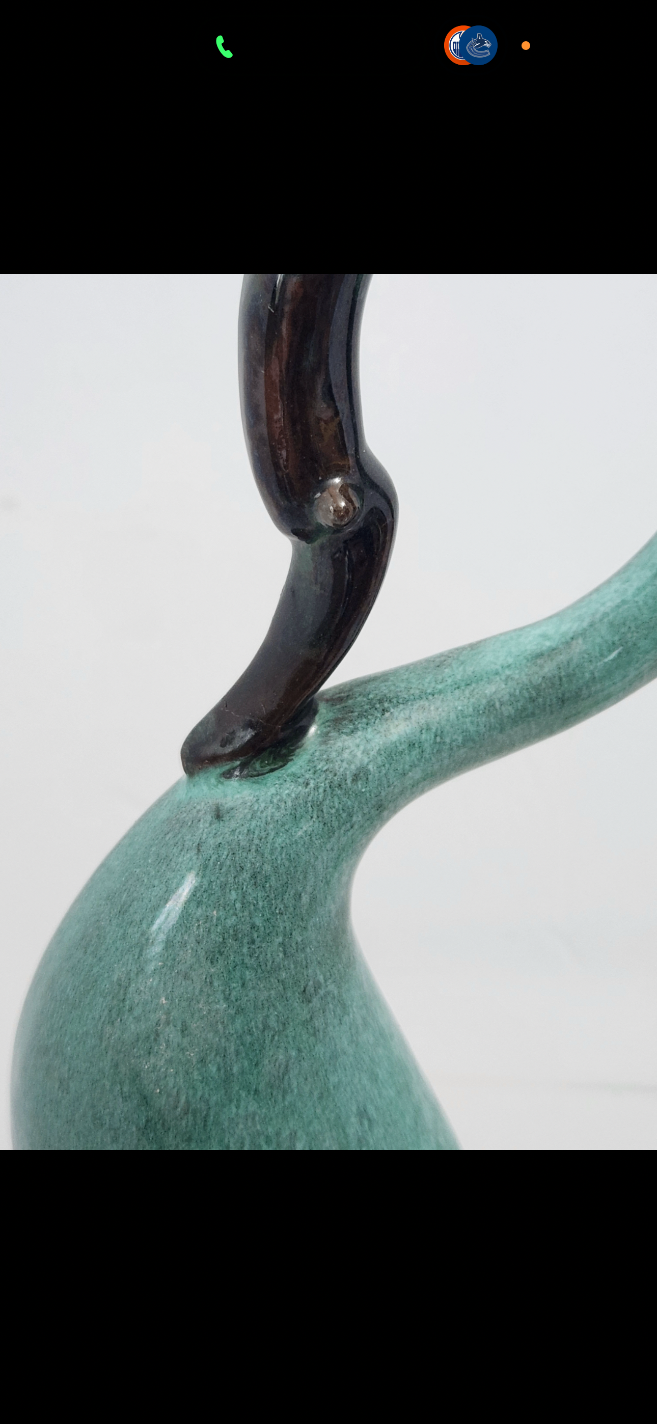Vintage Ceramic GLAZED Swan Figurine - photo 3