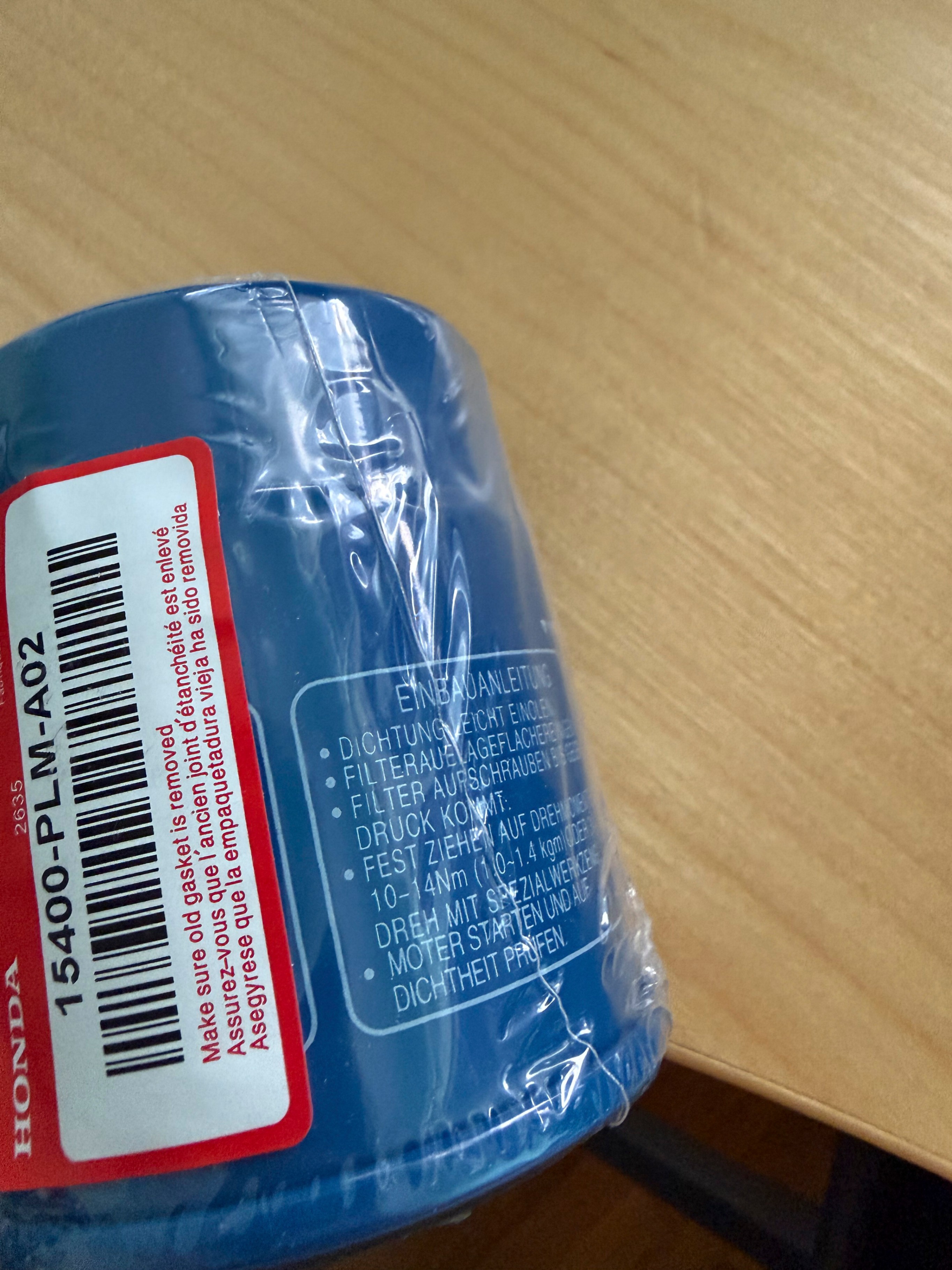 FS: Honda Oil Filter