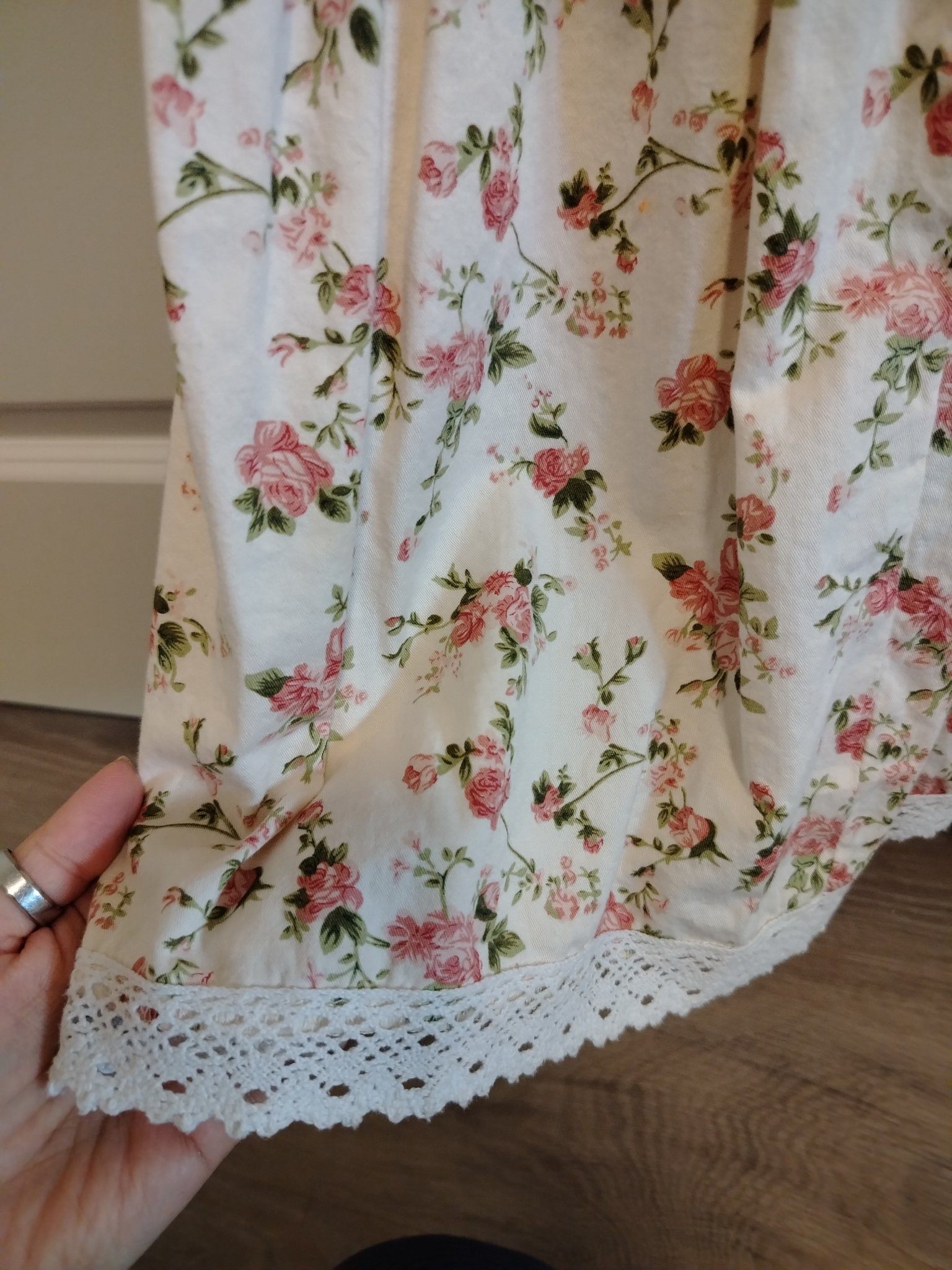 Girls Floral Dress – Cream/Pink, Size 4-6Y - photo 4