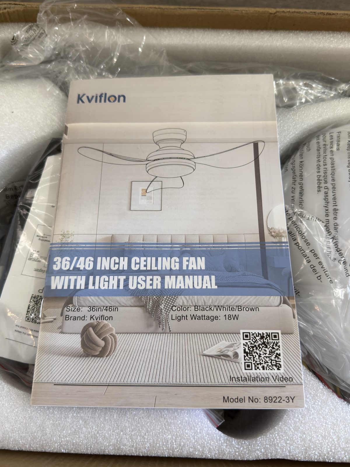 Kviflon Ceiling Fan with Lights - photo 2
