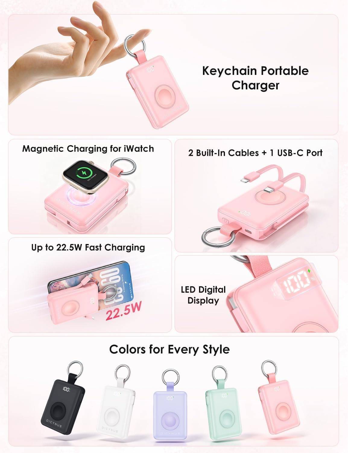 DICYNUS 10,000mAh portable power bank - photo 3