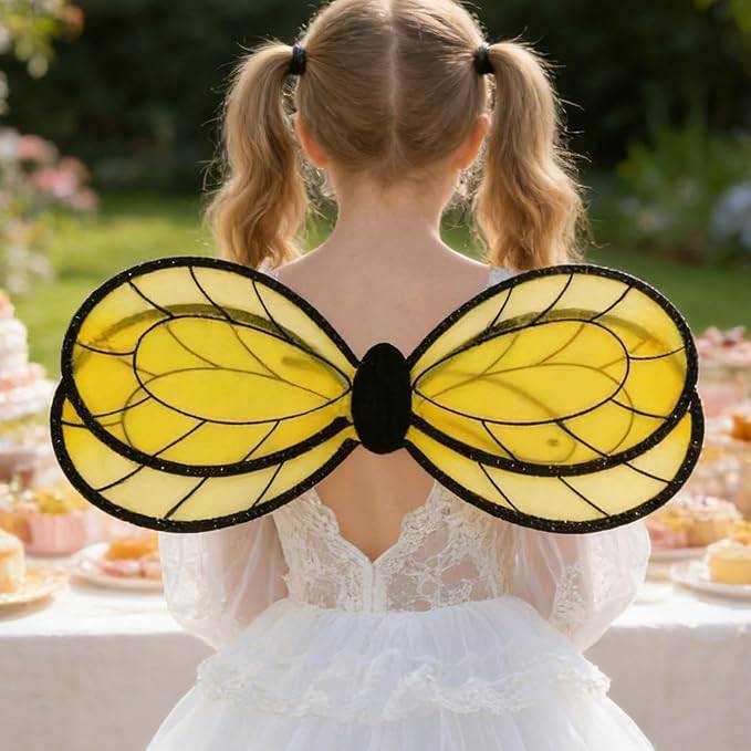 Yellow bumblebee wings costume - photo 2
