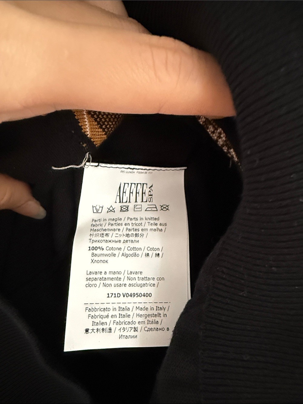 Authentic Moschino Black Sweater dress with Tan Teddy Graphic - photo 3