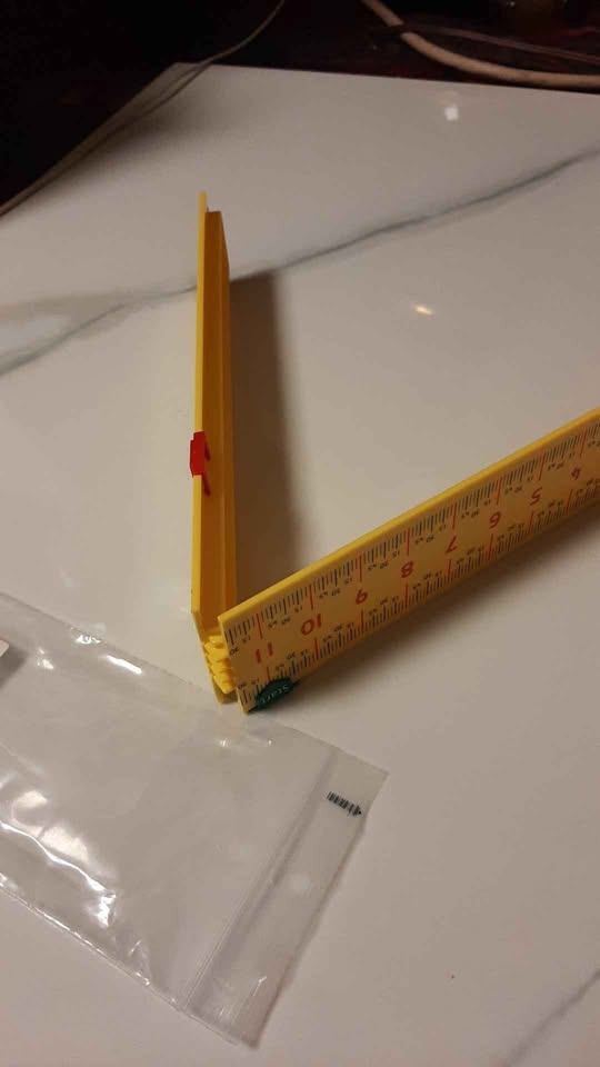 Foldable Elapsed Ruler in yellow, educational - photo 4