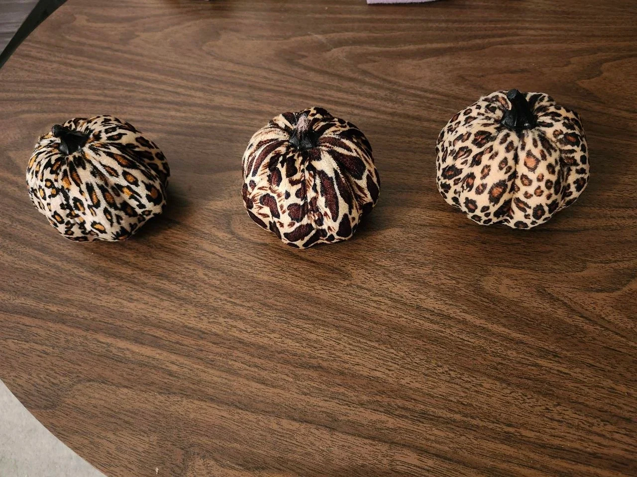 Thanksgiving, Halloween Leopard Print Decorative Pumpkins - photo 3