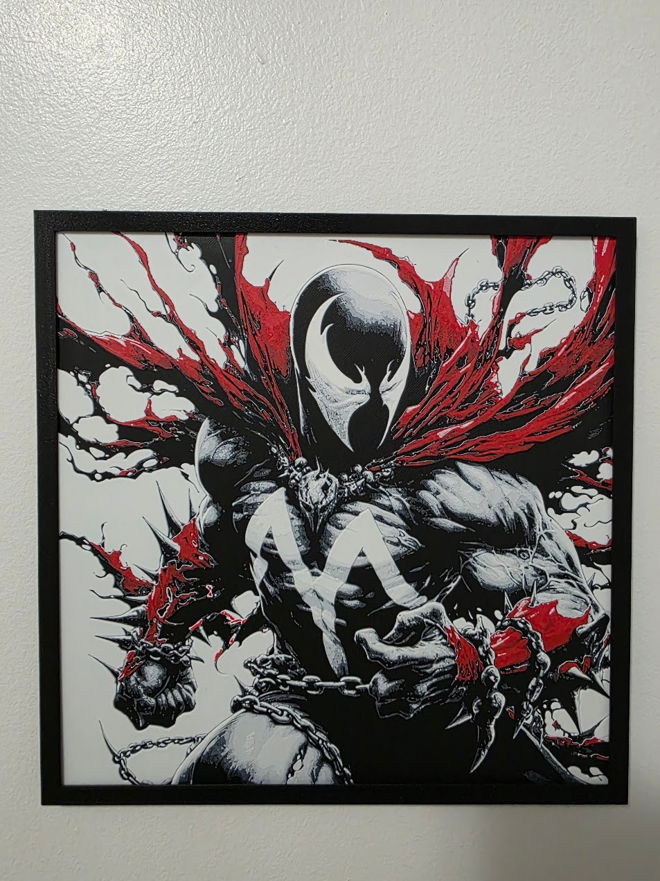 💀 Badass Spawn Comic Book Textured Framed Wall Art Decor ⛓️