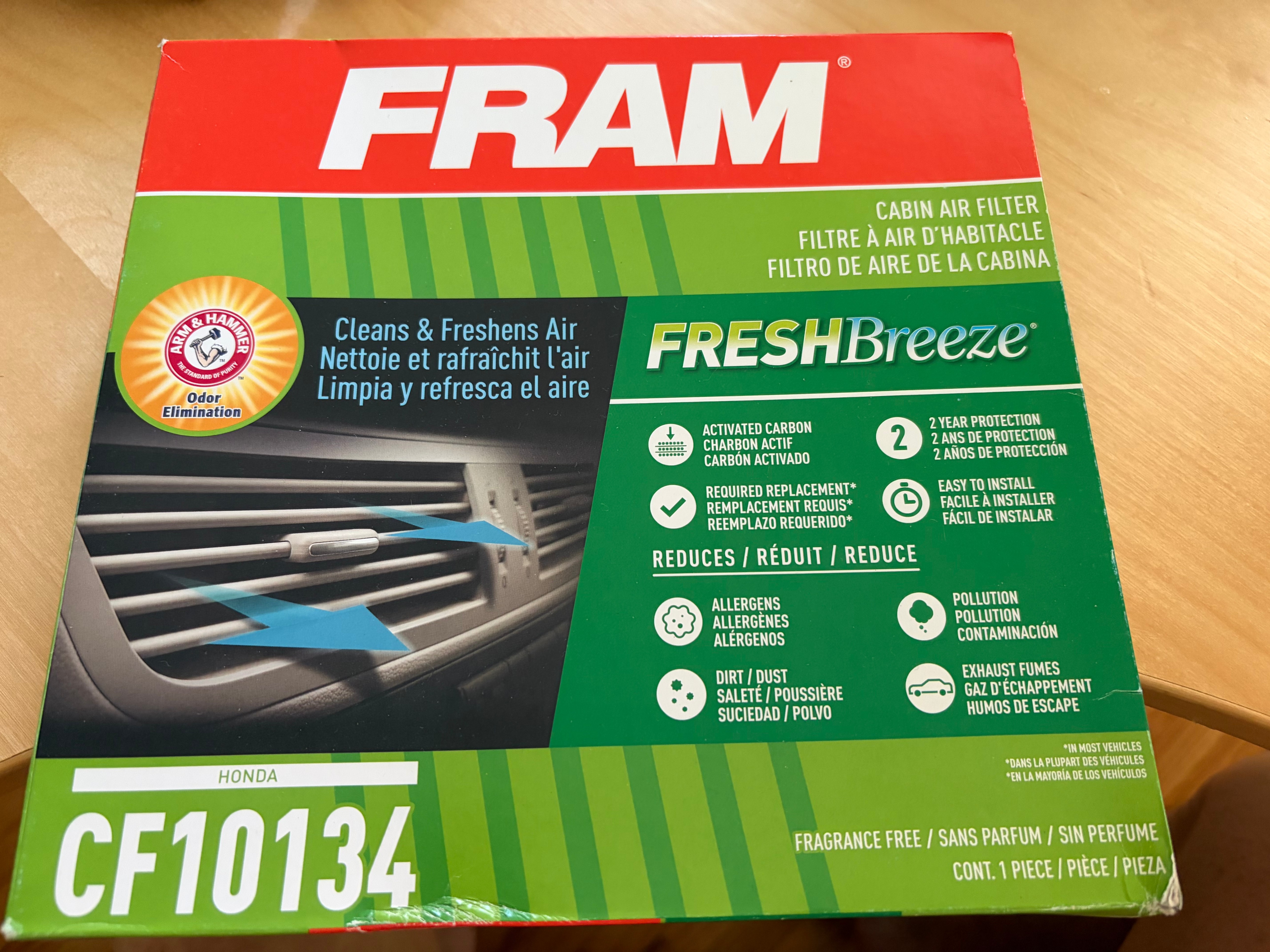 Fram extra guard air filter CF10134