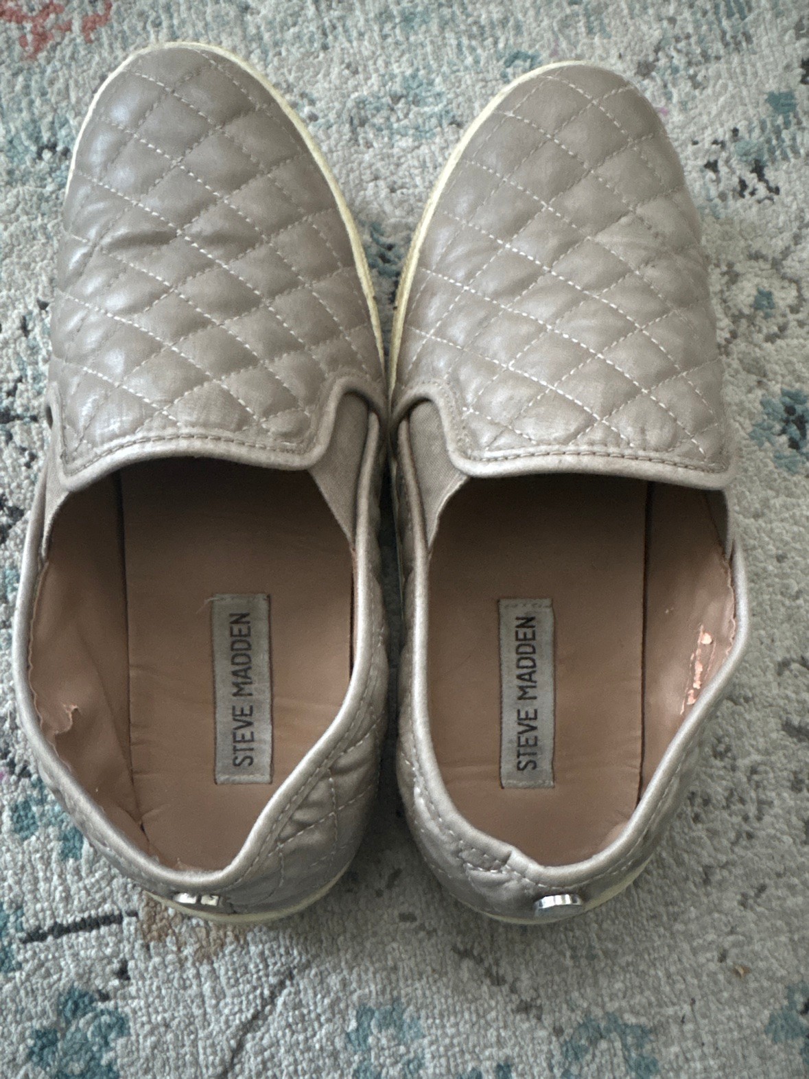Steve Madden Women's Quilted Slip-On Sneakers – Taupe - photo 3