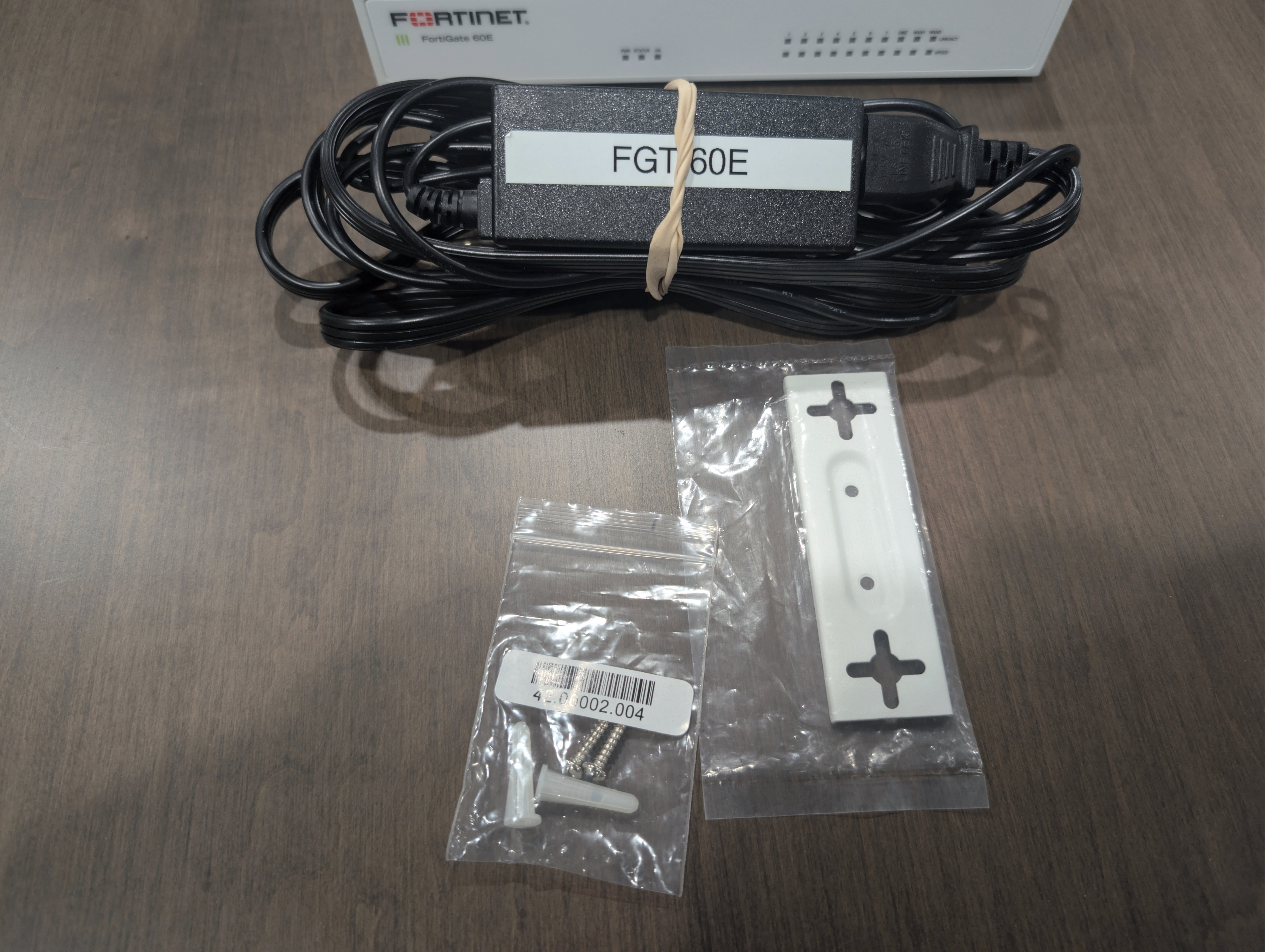 Fortigate 60E Firewall with Power Supply and Mounting Bracket - photo 3