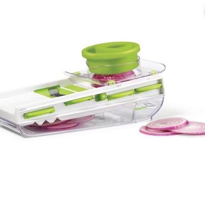 Starfrit Mandoline Slicer 5 Blades Container Safety Pusher