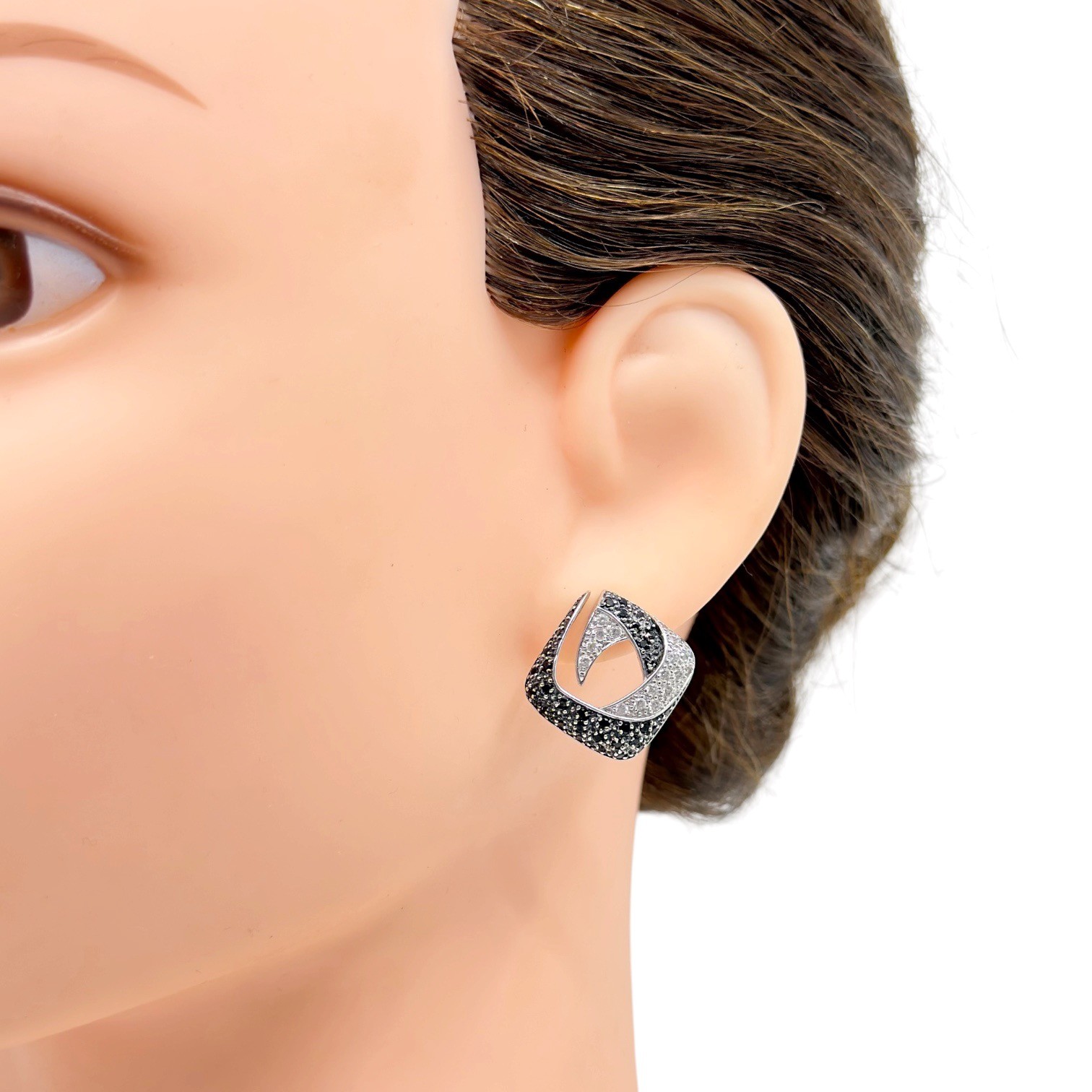 Sterling silver cubic zirconia earrings - photo 4