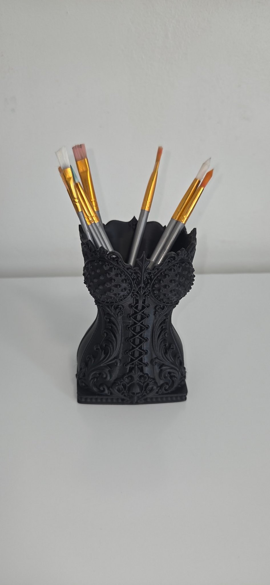 Gothic Corset Brush Holder - 3D Printed - photo 3