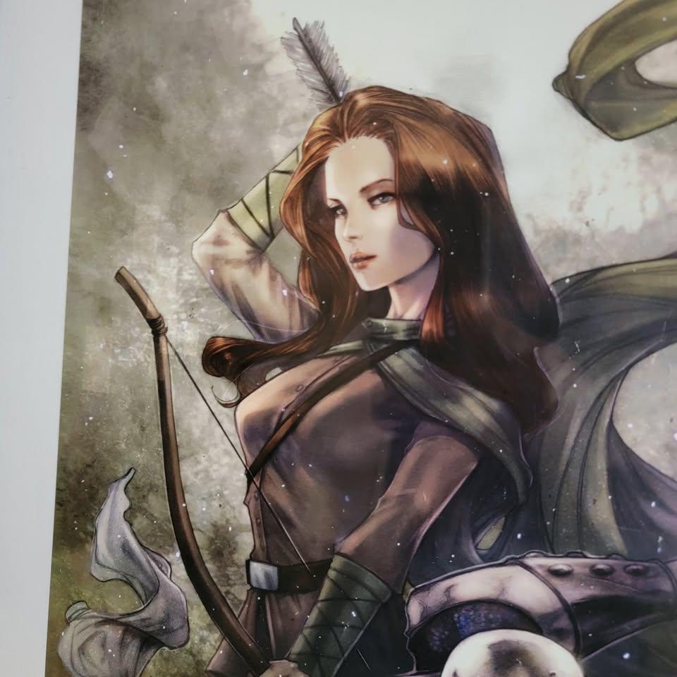 Craig Yeung Signed Teuton Fantasy Art Print Framed 15x19 - photo 3