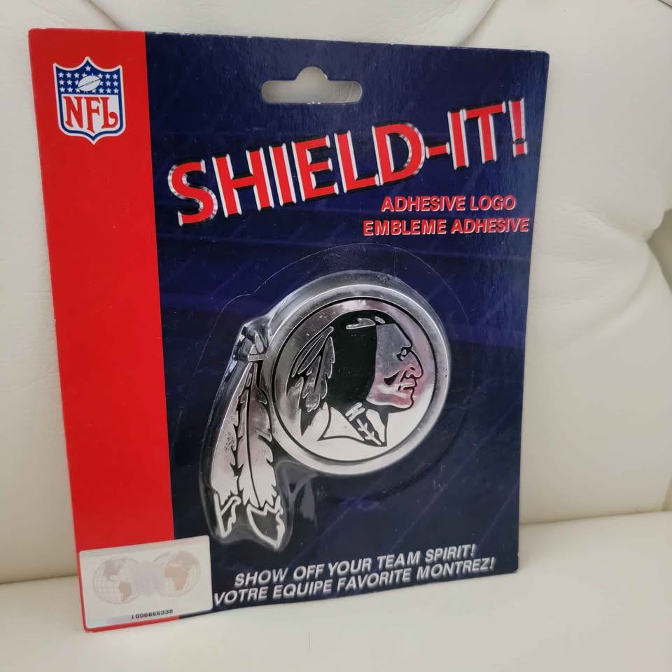 Washington Redskins NFL SHIELD-IT! Chrome plastic Emblem - NEW