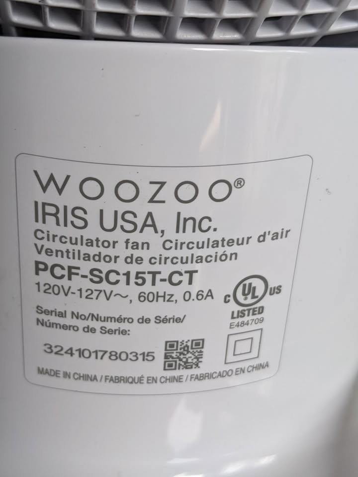 IRIS Woozoo Globe Multi-Directional 5-Speed Oscillating Fan - photo 2