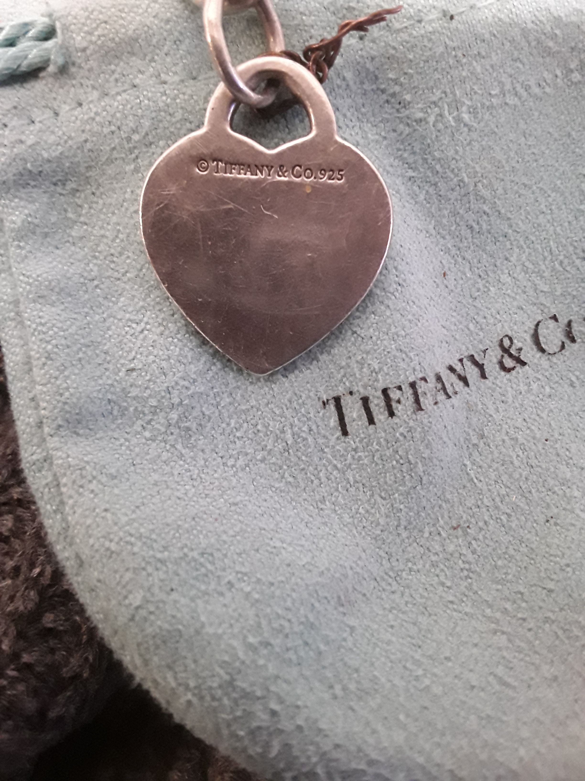 Vintage Tiffany and co neckless with tage and bage - photo 4