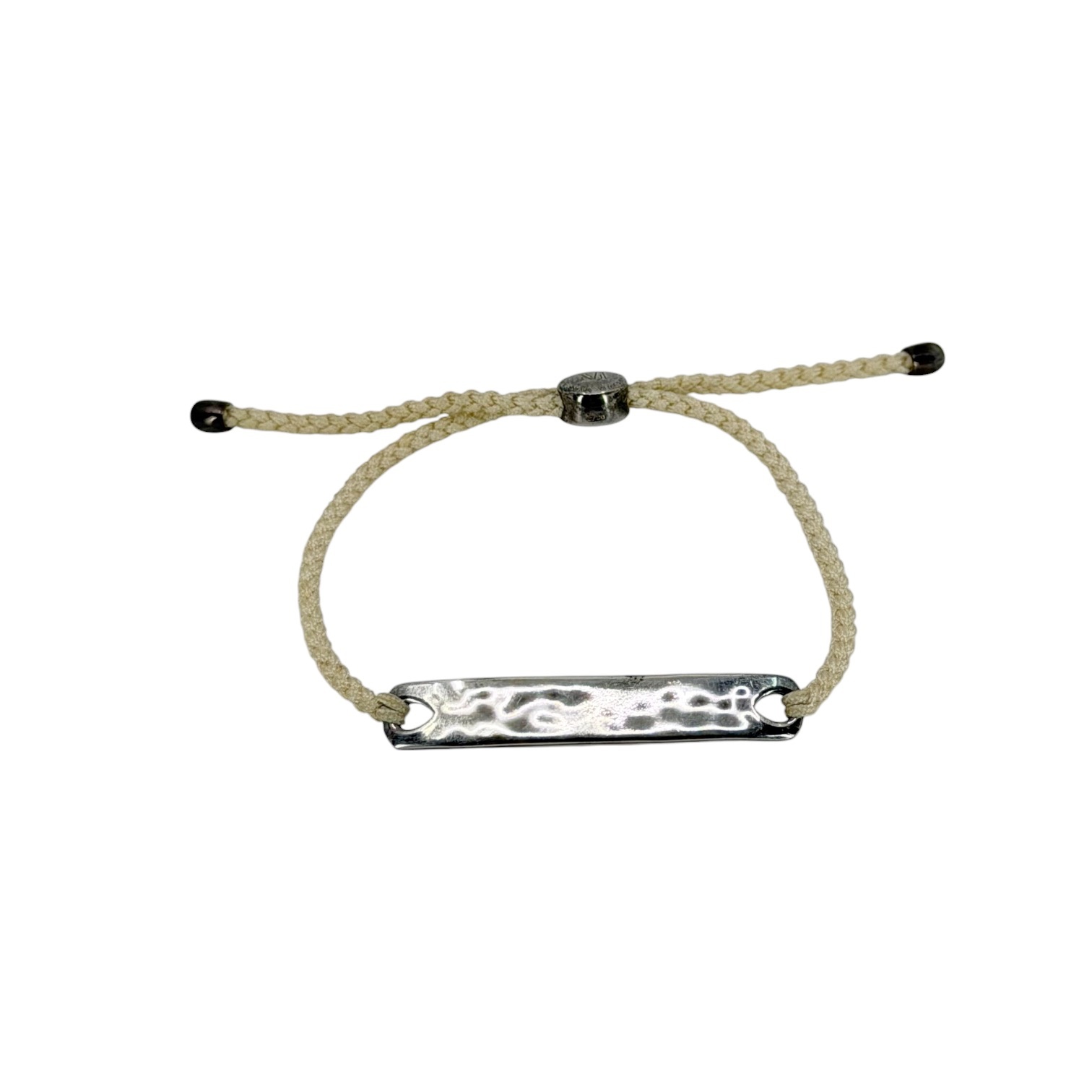 Monica Vinader sterling silver cord My Faith adjustable bracelet - photo 2