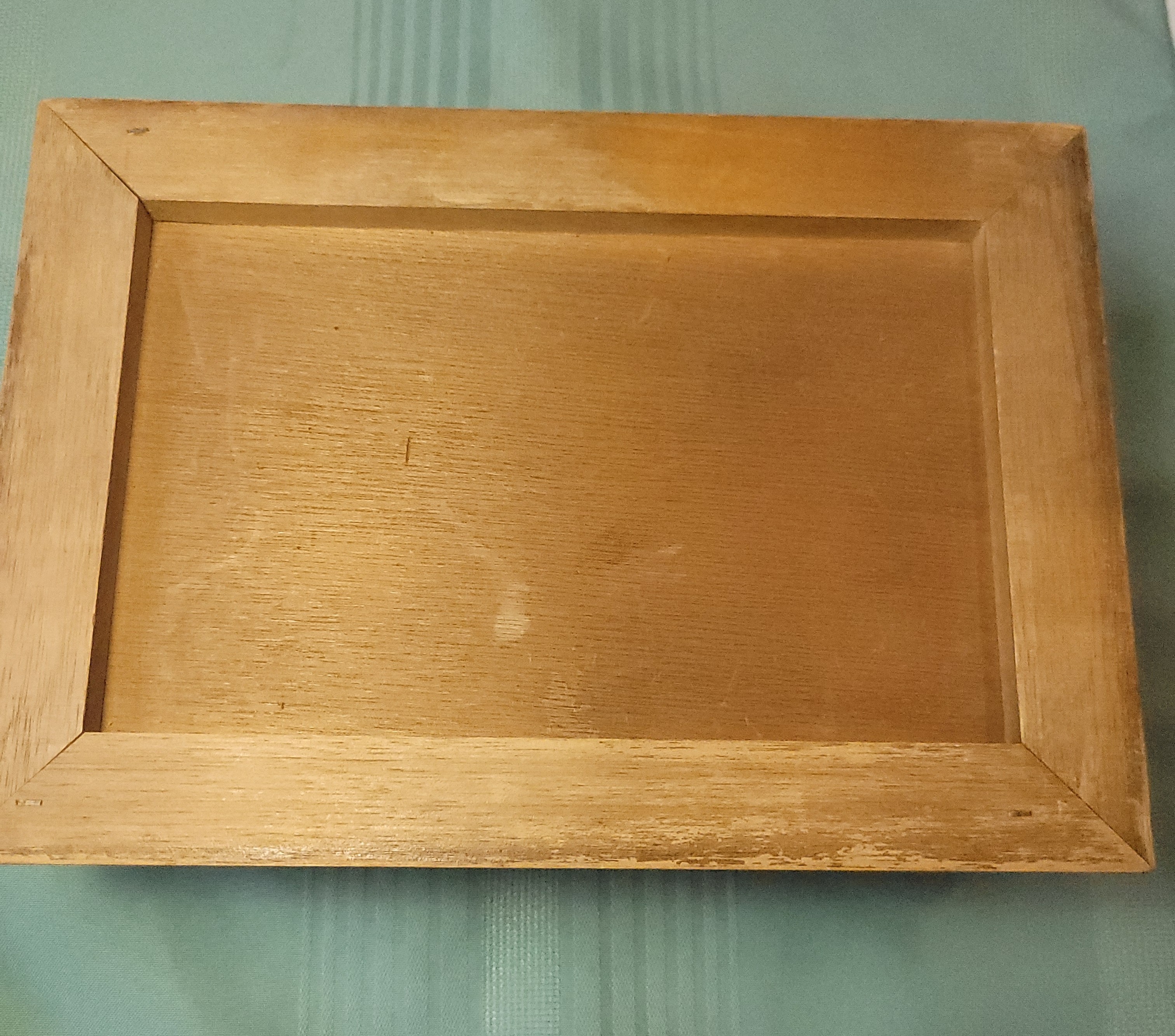 1975 London Leather Wooden Jewelry Valet Box Studded Top 10x7x3. - photo 4