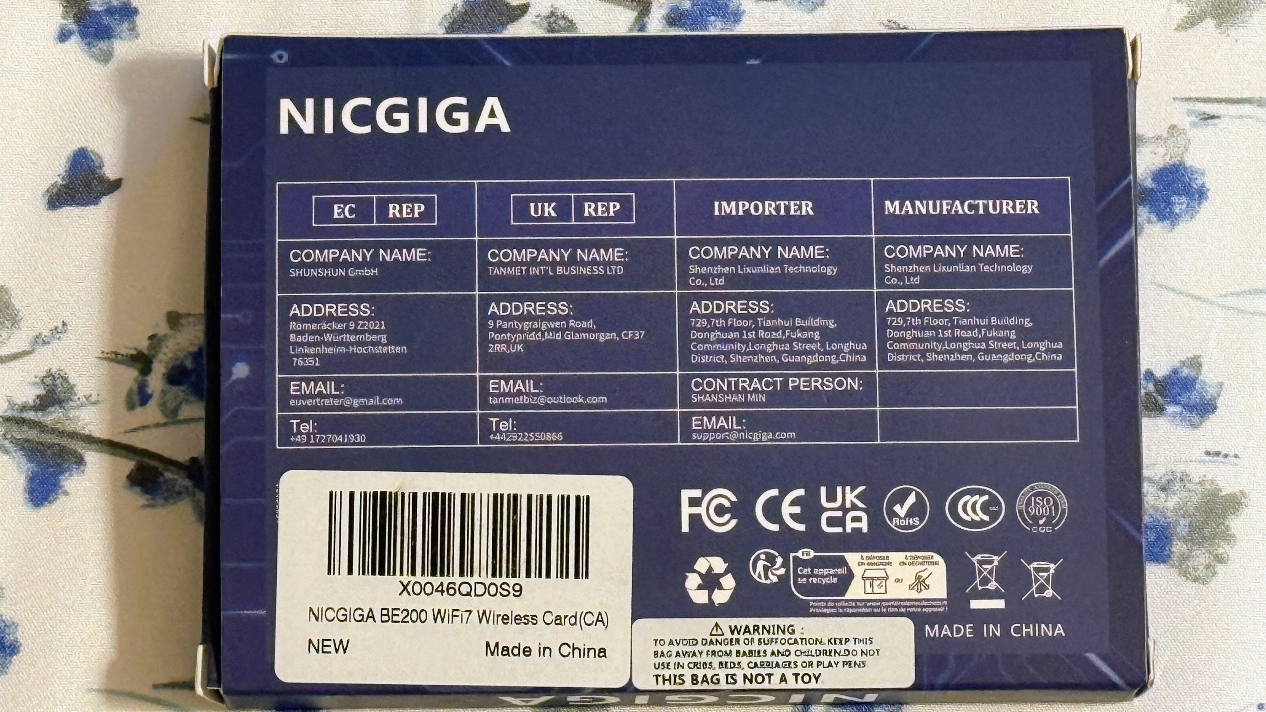 Intel BE200 NGW Wi-Fi 7 Wireless Card - photo 4