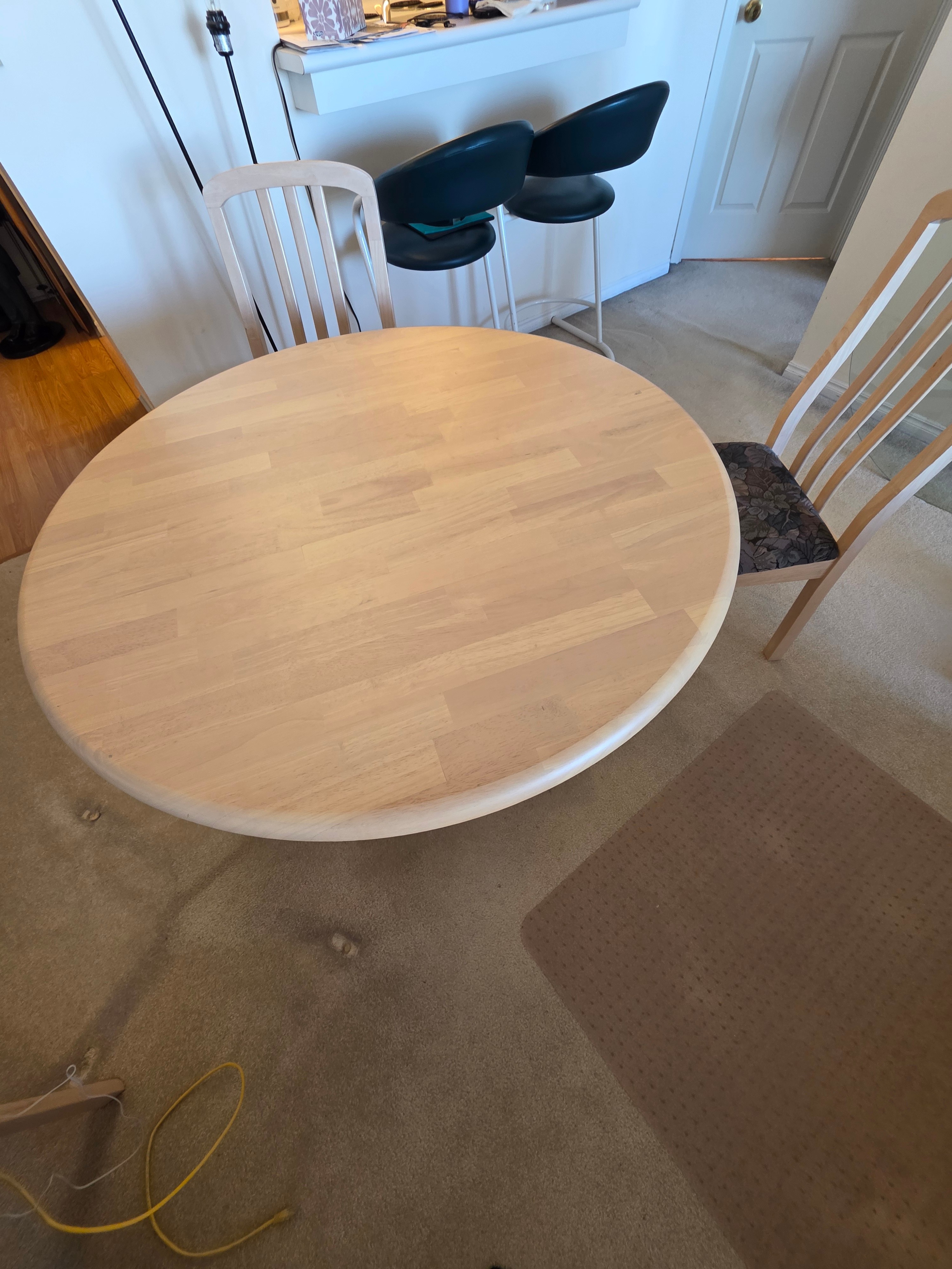 Wood dining set, table with 4 chairs - photo 4