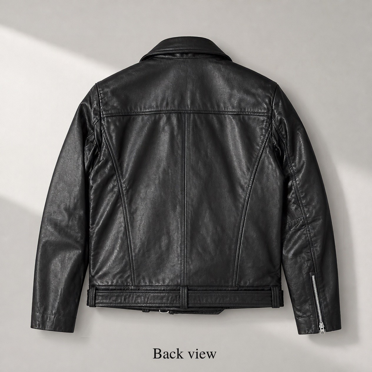 JKT-029 — Men's leather biker jacket — brand new, size M - photo 3