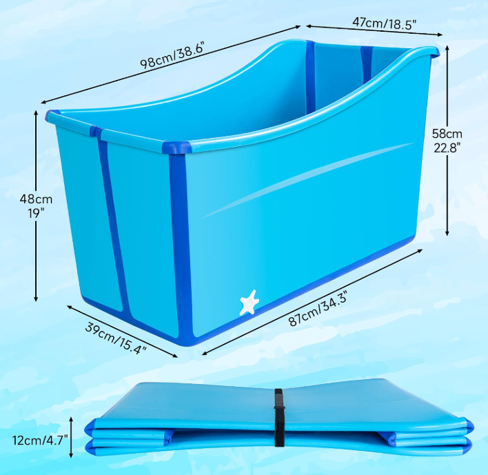 Portable Folding Bathtub