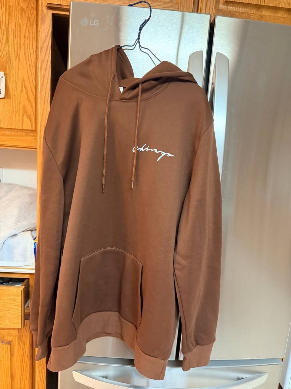 Brown Chicago Pullover Hoodie