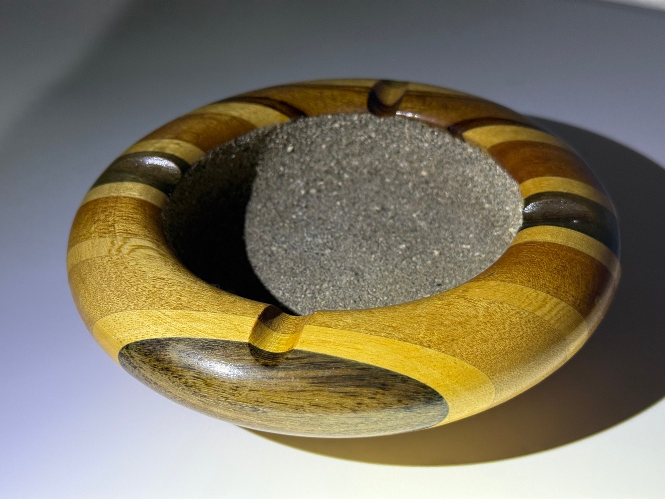 Vintage Jamaican Wood Ashtray - MONEX Ltd, Hand-Turned - photo 2