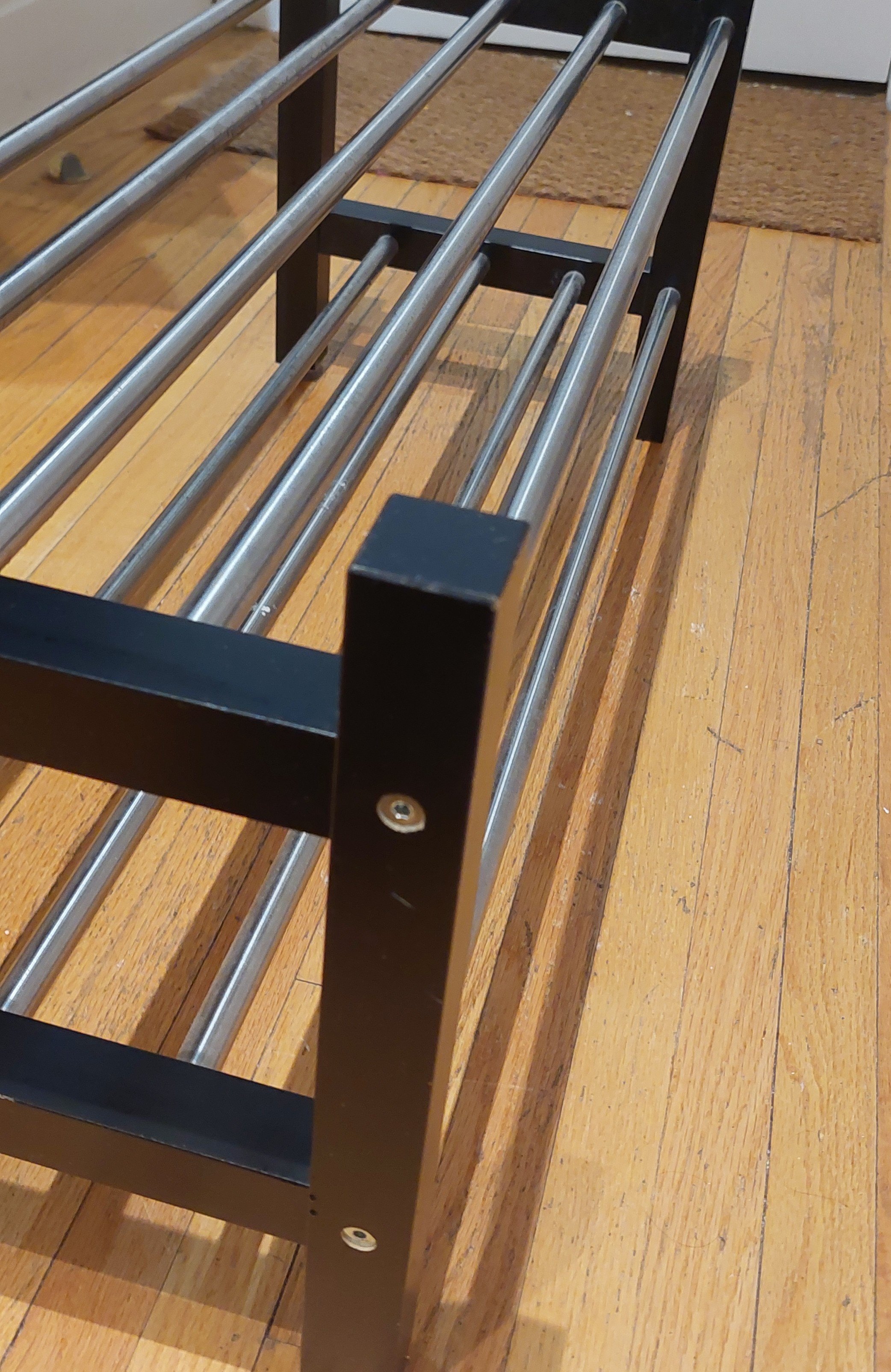 IKEA TJUSIG 2-Tier Shoe Rack – Black - photo 3