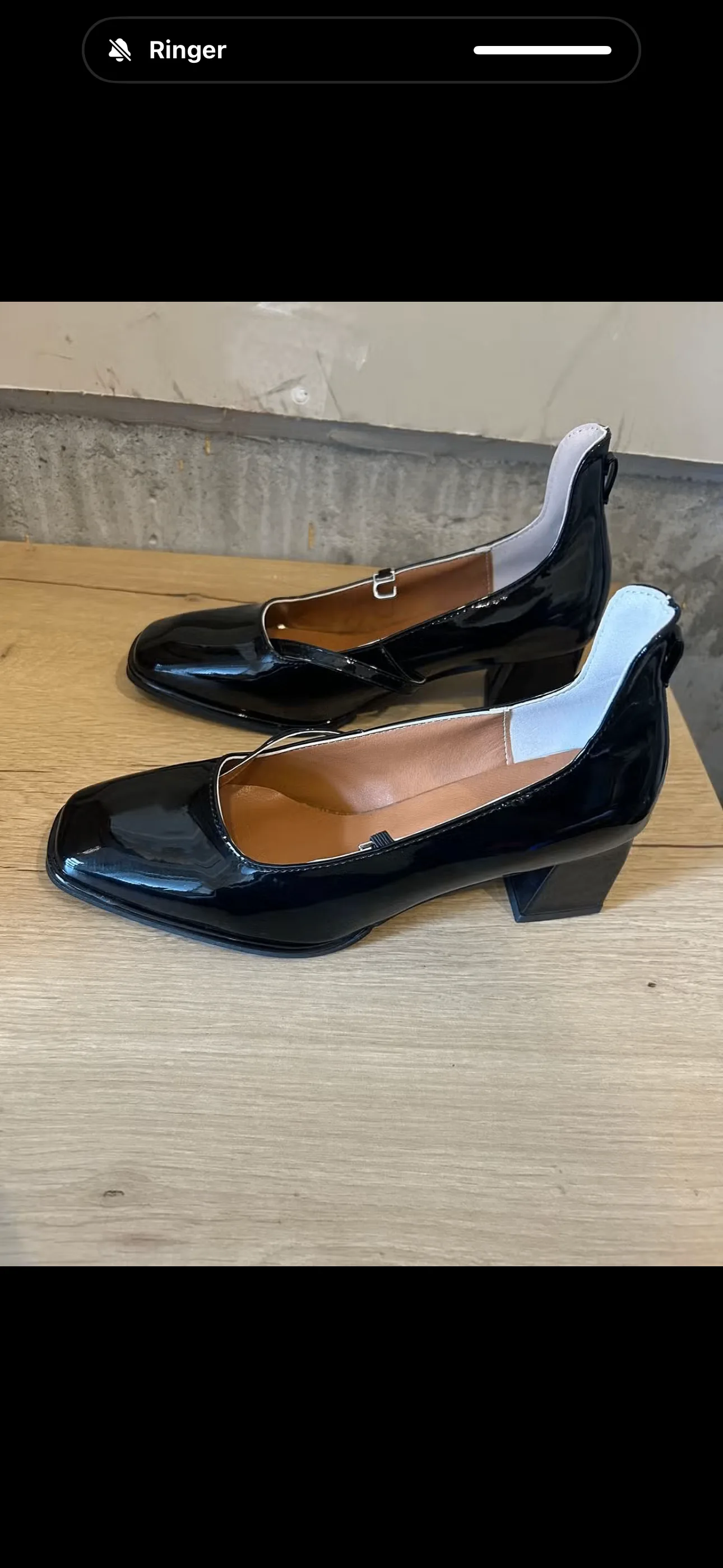Newbella Black Mary Jane Patent Heels - photo 2