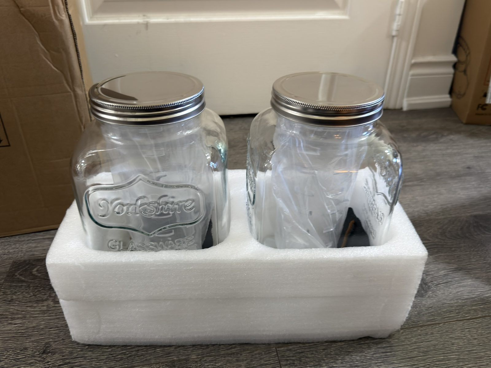 Transparent Jar Set of 2