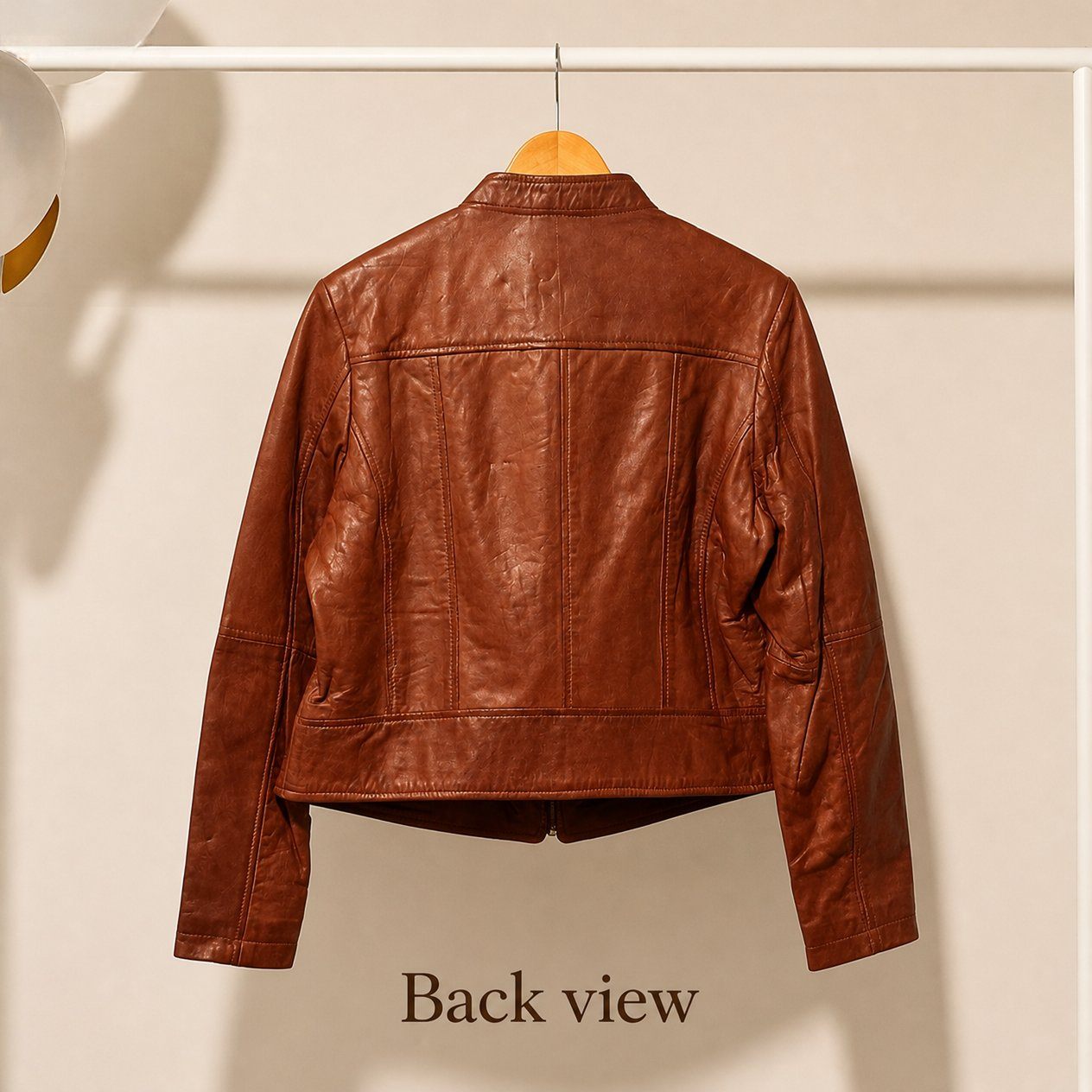 JKT-060 — Women's Amy leather moto jacket — brand new, size XL - photo 3