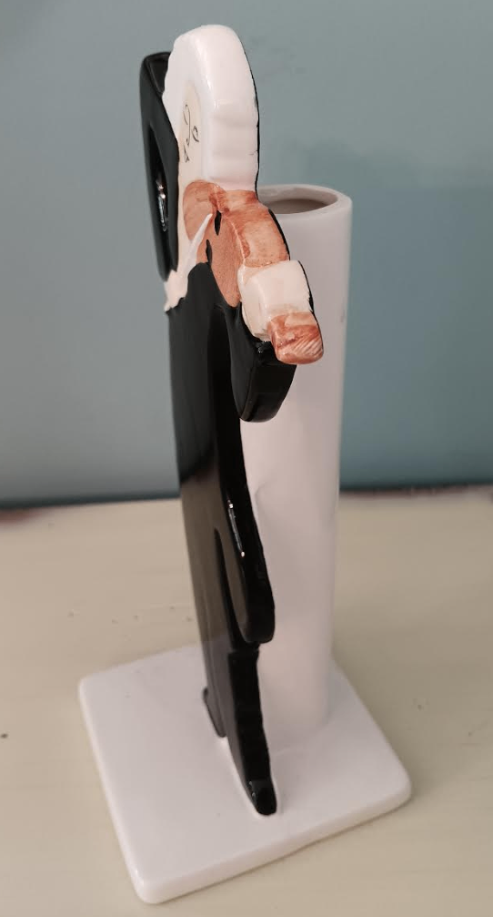 Vintage 80s The Toscany Collection Ceramic Violinist Bud Vase - photo 3
