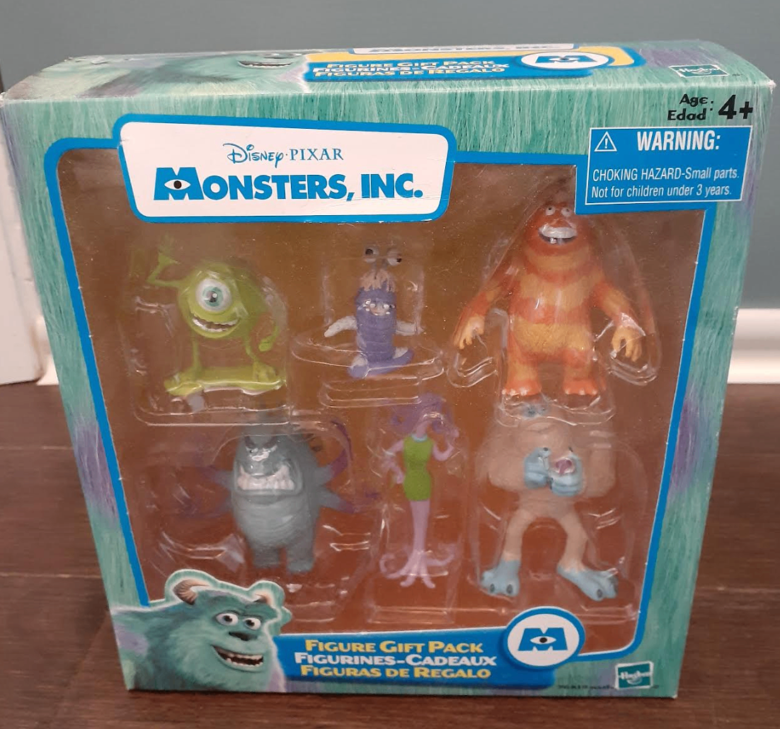2001 Disney/Pixar MONSTERS, INC. 6 Figure Gift Pack new sealed