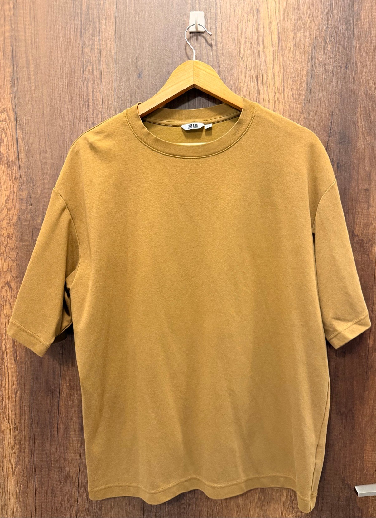 Uniqlo U Mustard Oversized T-Shirt, Size XL - photo 2