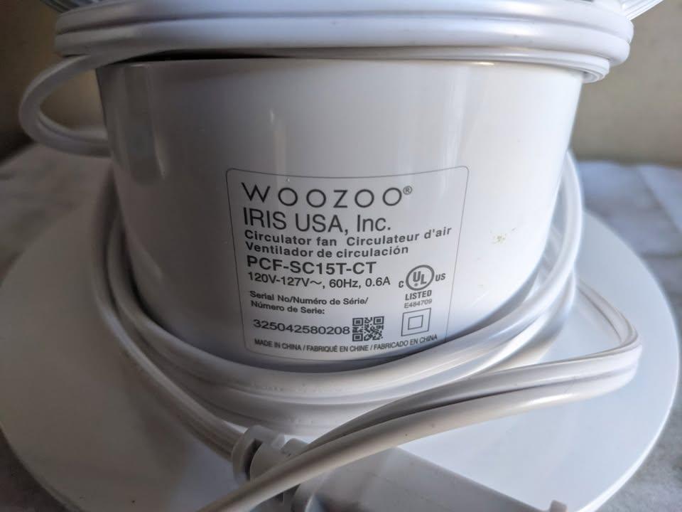 Fan, IRIS Woozoo Globe Multi-Directional 5-Speed Oscillating Fan - photo 4