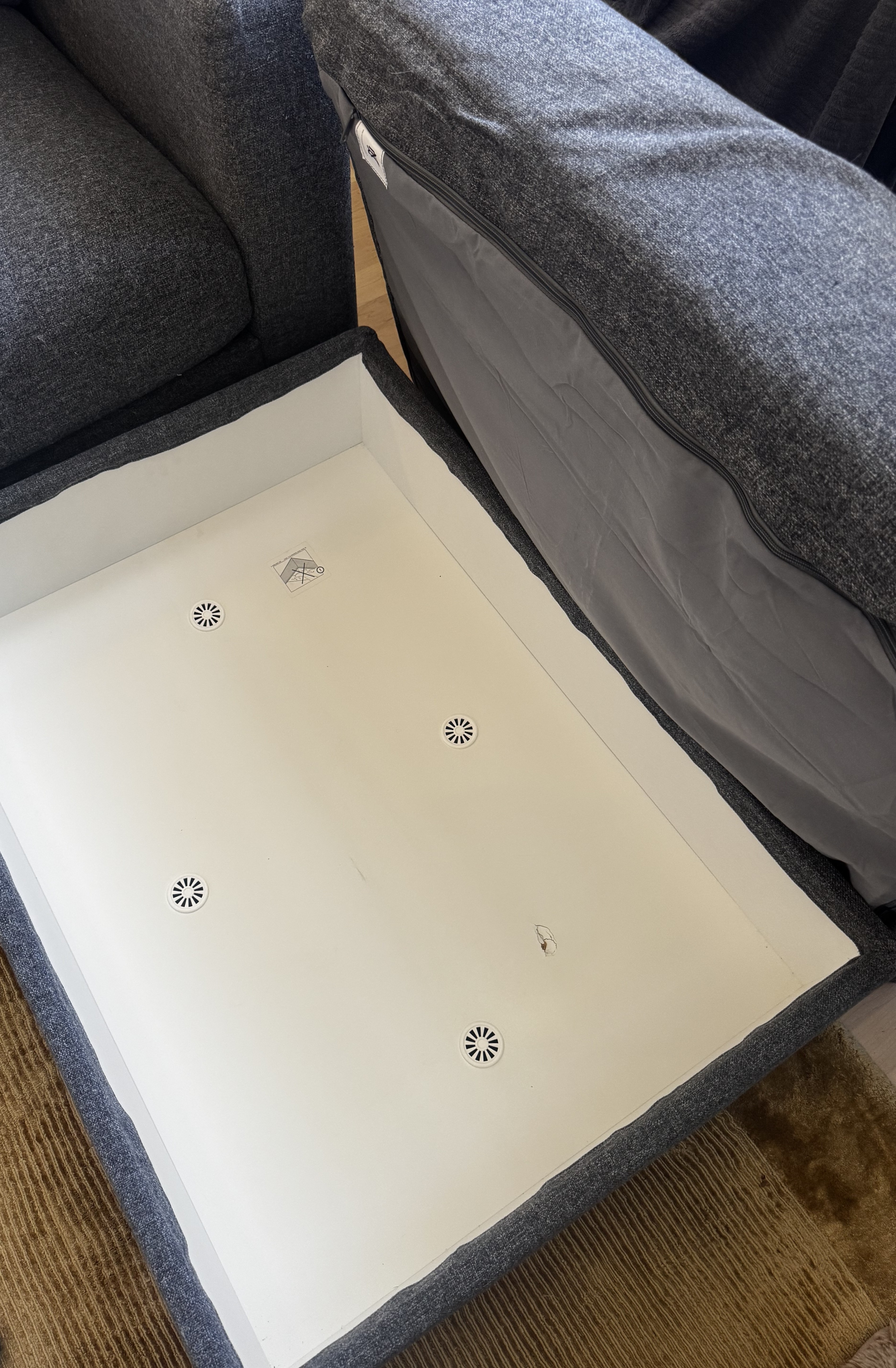 Ikea Finnala couch with ottoman - photo 3