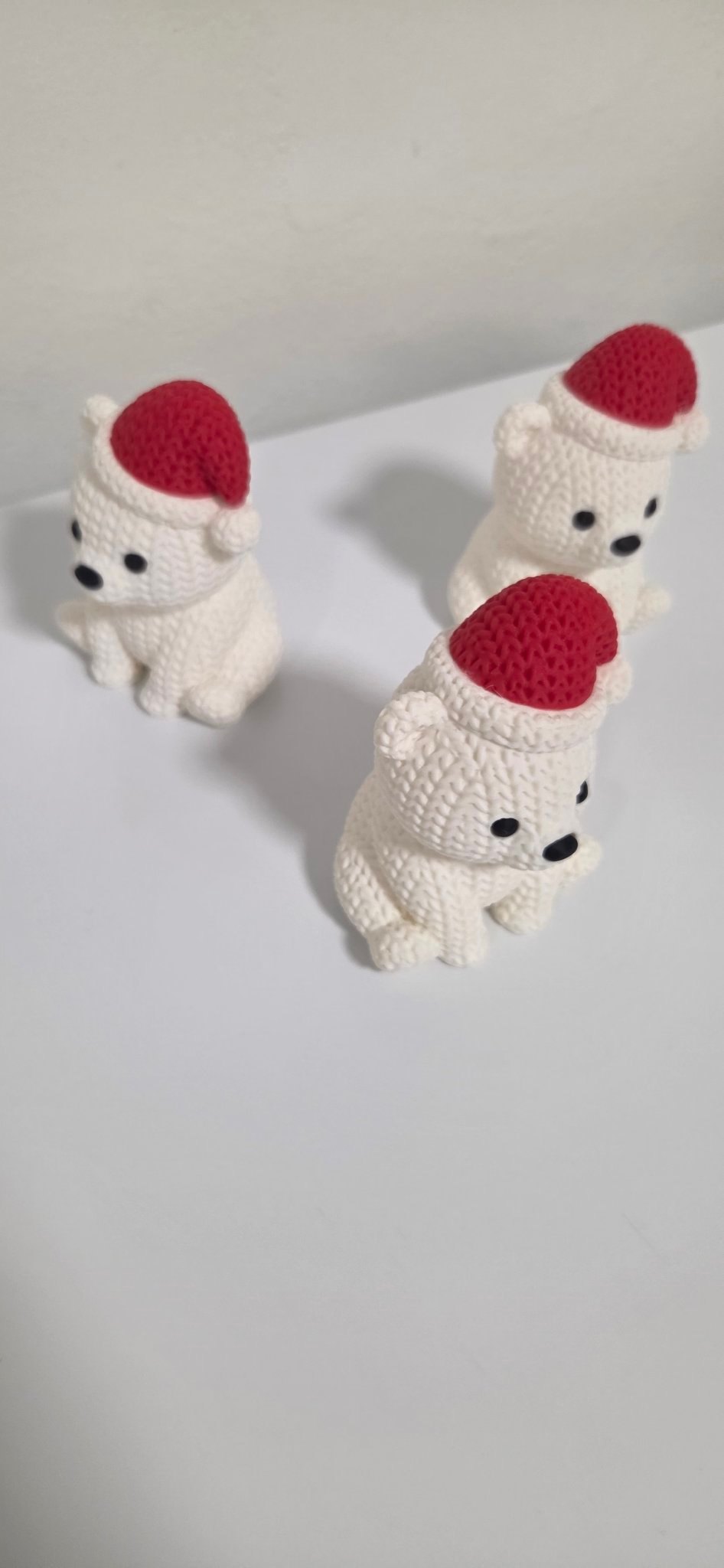 Knitted Polar Bear — 3D Printed Christmas Decor · $10